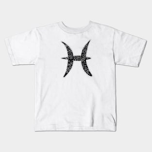 Pisces Symbol Kids T-Shirt